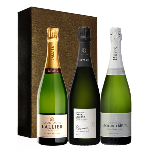 Coffret Trio - 90+/100 Parker 100% Champagne 2.25l