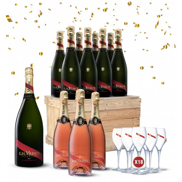 Champagne Mumm - Pack Fetes - Mumm Cordon Rouge 9.75l